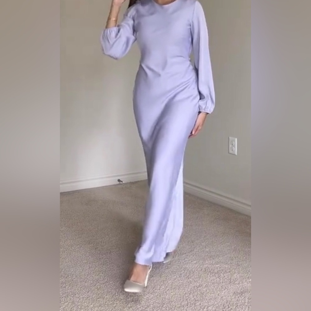 Elegant Lavender Maxi Dress